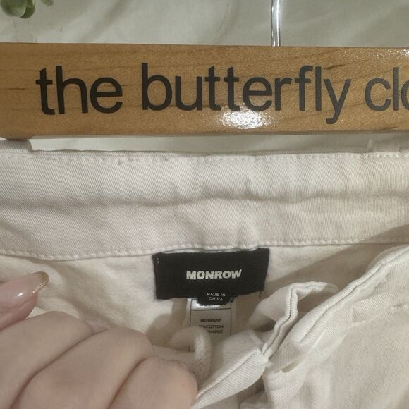 Monrow Off White Utility Cargo Joggers Small - Picture 3 of 4